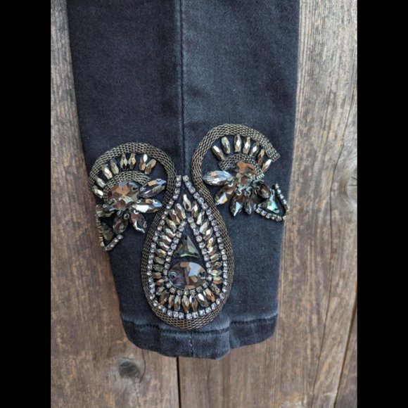 Low Waist Black Jeans Stretch BRITNEY Slim 28 NWT Silvian Heach - Picture 5 of 10